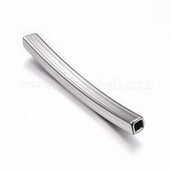 Tarnish Resistant 304 Stainless Steel Tube Beads&nbsp;STAS-G137-24P