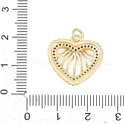 Brass Micro Pave Cubic Zirconia Pendants&nbsp;KK-F938-30G-02