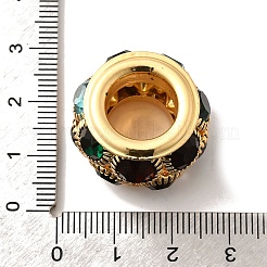 Brass Rhinestone Round Beads&nbsp;KK-D295-04G-02