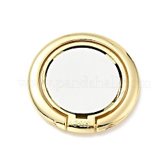 Alloy Flat Round Cell Phone Holder Stand&nbsp;AJEW-E046-01G