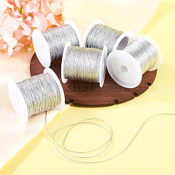 5 Rolls 5 Sizes Round PET Metallic Thread&nbsp;MCOR-TA0001-02A