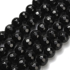 Natural Black Tourmaline Beads Strands&nbsp;G-H329-D02-4mm