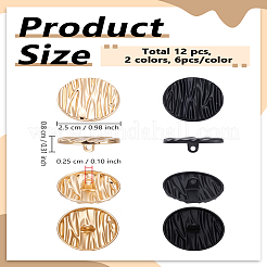 1-Hole Alloy Shank Buttons&nbsp;BUTT-LP0001-64B