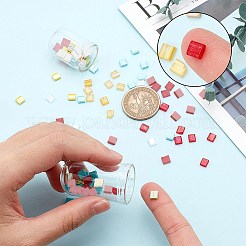 500Pcs 10 Colors 2-Hole Glass Seed Beads&nbsp;SEED-CN0001-03
