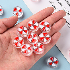 Transparent Enamel Acrylic Beads&nbsp;X-TACR-S155-005F
