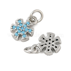 Brass Micro Pave Cubic Zirconia Pendants&nbsp;KK-U056-12P
