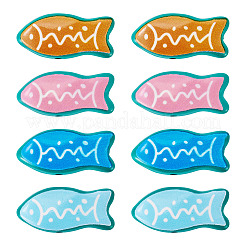 16Pcs 4 Colors Fish Spray Painted Alloy Enamel Beads&nbsp;FIND-TA0010-36