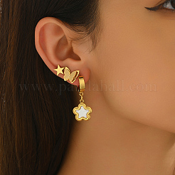 3 Pairs Stainless Steel Hoop Earring & Stud Earring Sets&nbsp;WT8071