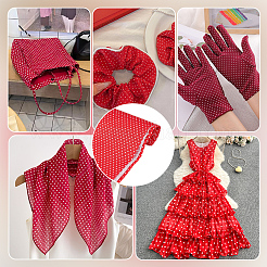 1M Polka Dot Pattern Cotton Fabric&nbsp;DIY-CY0003-52A