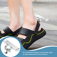 2 Pair 2 Colors Plastic Shoe Decorations&nbsp;FIND-GA0003-85