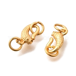 Brass S-Hook Clasps&nbsp;KK-G600-09G