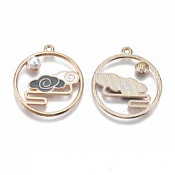 Chinese Style Alloy Pendants&nbsp;LS-RESI-R431-04B-RS
