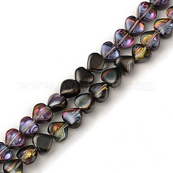 Electroplate Transparent Glass Beads Strands&nbsp;EGLA-L044-D
