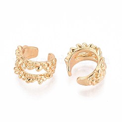 Brass Cuff Earrings&nbsp;EJEW-T047-70G