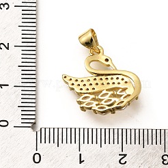 Rack Plating Brass Micro Pave Cubic Zirconia Pendants&nbsp;KK-L226-018G