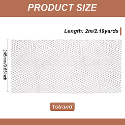 2M Deco Mesh Ribbons&nbsp;SRIB-WH0011-177B