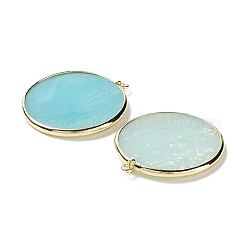 Natural Flower Amazonite Pendants&nbsp;G-E526-10C