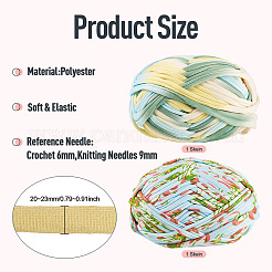 2 Skeins 2 Styles Super Soft Polyester Yarn&nbsp;OCOR-TA0003-70