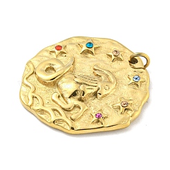 Real 18K Gold Plated PVD Vacuum Plating 304 Stainless Steel Pendants&nbsp;STAS-L278-003G-10