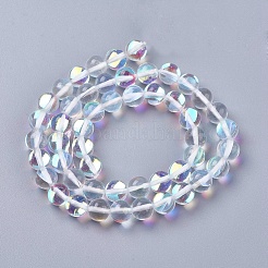 Synthetic Moonstone Beads Strands&nbsp;G-E468-H02-8mm