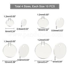 40Pcs 4 Style 304 Stainless Steel Charms&nbsp;STAS-PH0003-86