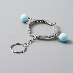 Iron Purse Frame Handle Keychain&nbsp;KEYC-WH0024-23P