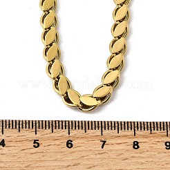 304 Stainless Steel Horse Eye Twisted Chain Necklaces for Women Men&nbsp;NJEW-A046-01G