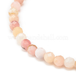 Natural Pink Opal Round Beaded Stretch Bracelet&nbsp;BJEW-JB07744
