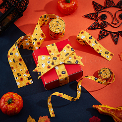 3Pcs 3 Styles Halloween Theme Printed Polyester Ribbons&nbsp;OCOR-BC0005-42B