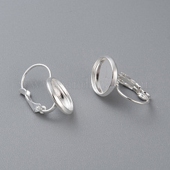 304 Stainless Steel Leverback Earring Settings&nbsp;STAS-F191-03S-12mm