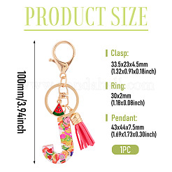Fruit Series Letter Resin Keychains&nbsp;KEYC-TAC0033-02J