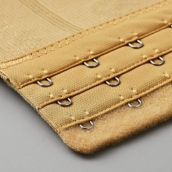 Polyester Women's 3 Rows x 15 Hooks Longline Corset Bra Extender&nbsp;FIND-WH0111-217A
