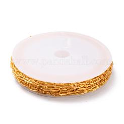 Brass Paperclip Chains&nbsp;X-CHC-S008-001C-G