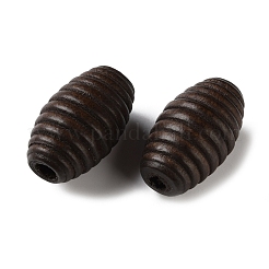 Spray Painted Wooden European Beads&nbsp;WOOD-A029-04