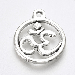 Tibetan Style Alloy Pendants&nbsp;TIBE-T010-23AS-RS