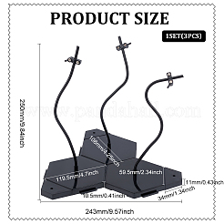 Plastic Doll Stands with Adjustable Snake Bone Bracket&nbsp;ODIS-WH0002-90