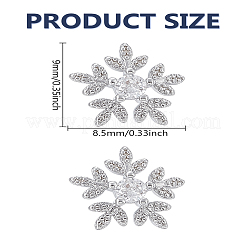 1 Pair Brass Micro Pave Clear Cubic Zirconia Stud Earrings for Women&nbsp;EJEW-LP0004-88