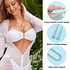 10Pcs Alloy Bikini Clips&nbsp;FIND-NB0006-83P