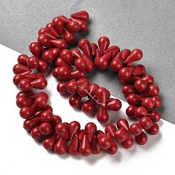 Synthetic Howlite Beads Strands&nbsp;TURQ-F018-07B