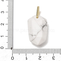 Natural Howlite Pendants&nbsp;GG-CBA5FCC-01G-02
