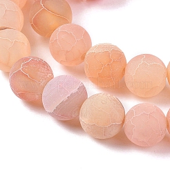 Natural Weathered Agate Beads Strands&nbsp;G-L534-07-10mm