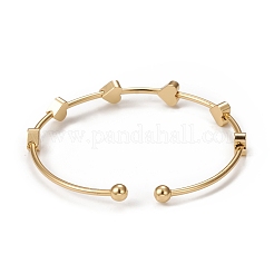 Rack Plating Brass Cuff Bangles&nbsp;BJEW-E071-09G
