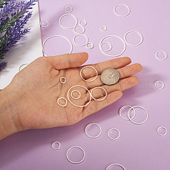 52Pcs 10 Style Brass Linking Rings&nbsp;KK-YS0001-07