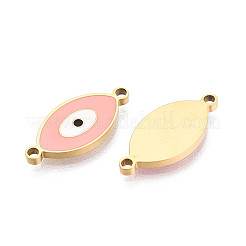 304 Stainless Steel Enamel Evil Eye Links&nbsp;STAS-T073-28G