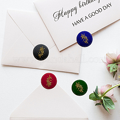 Brass Wax Seal Stamp with Handle&nbsp;AJEW-WH0184-0519