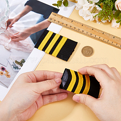 Polyester Pilot Epaulettes&nbsp;DIY-WH0248-730B