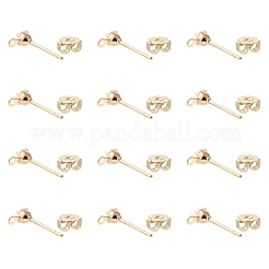 16Pcs Brass Stud Earring Findings&nbsp;KK-FS0001-57