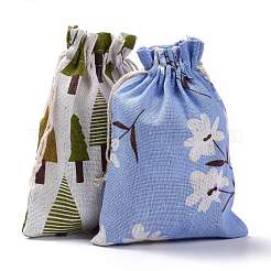 Polycotton(Polyester Cotton) Packing Pouches Drawstring Bags&nbsp;ABAG-T007-02