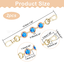 2Pcs Glass Link Bag Handle Extenders&nbsp;FIND-WR0006-45D