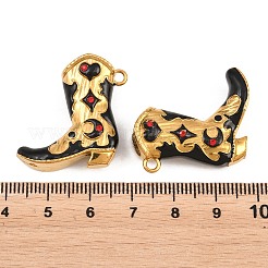 304 Stainless Steel Enamel with Rhinestone Pendants&nbsp;STAS-Z202-06G-01